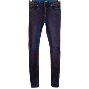 ASOS denim purple wash skinny jeans w28